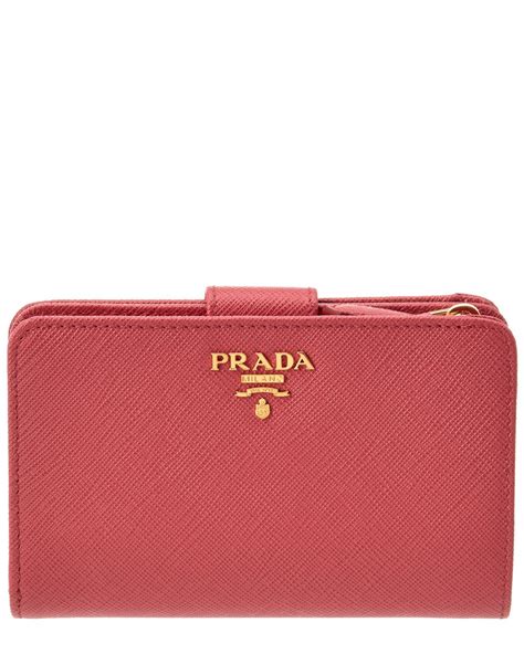 prada wallet gold trim|Prada wallet outlet.